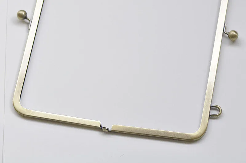 27cm (10 1/2") Brushed Brass Purse Frame Large Bag Hanger Glue-In Style 27 x 12cm A10955
