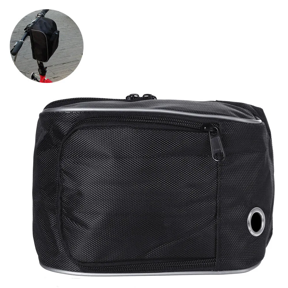 3/5L Folding Bike Storage Basket Bag Waterproof Bicycle Carrier Holder Bag Outdoor Cycling