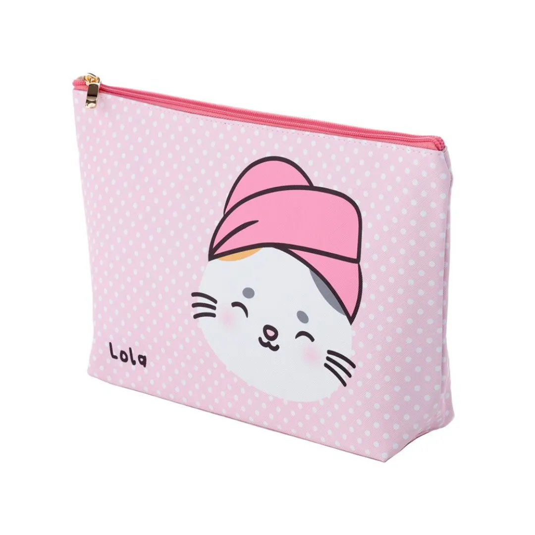 Adoramals Lola the Cat Large Makeup Bag