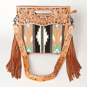 American Darling Blake Canvas Crossbody Handbag in Tan