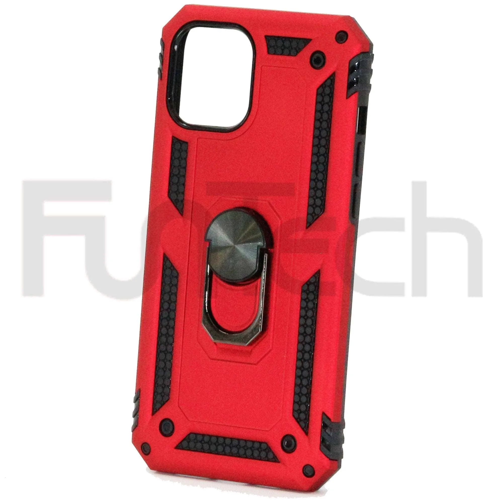 Apple iPhone 12 Pro Max Ring Armor Case Red