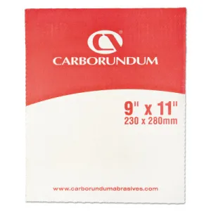 Carborundum Carborundum Aluminum Oxide Resin Cloth Sheets, Aluminum Oxide Cloth, P100, 05539529360