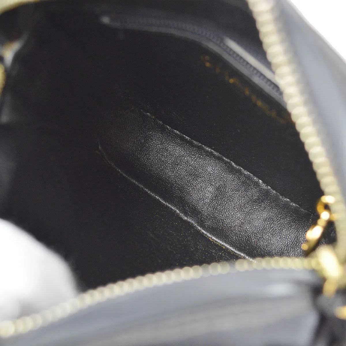 CHANEL 1991-1994 Camera Bag Mini Black satin