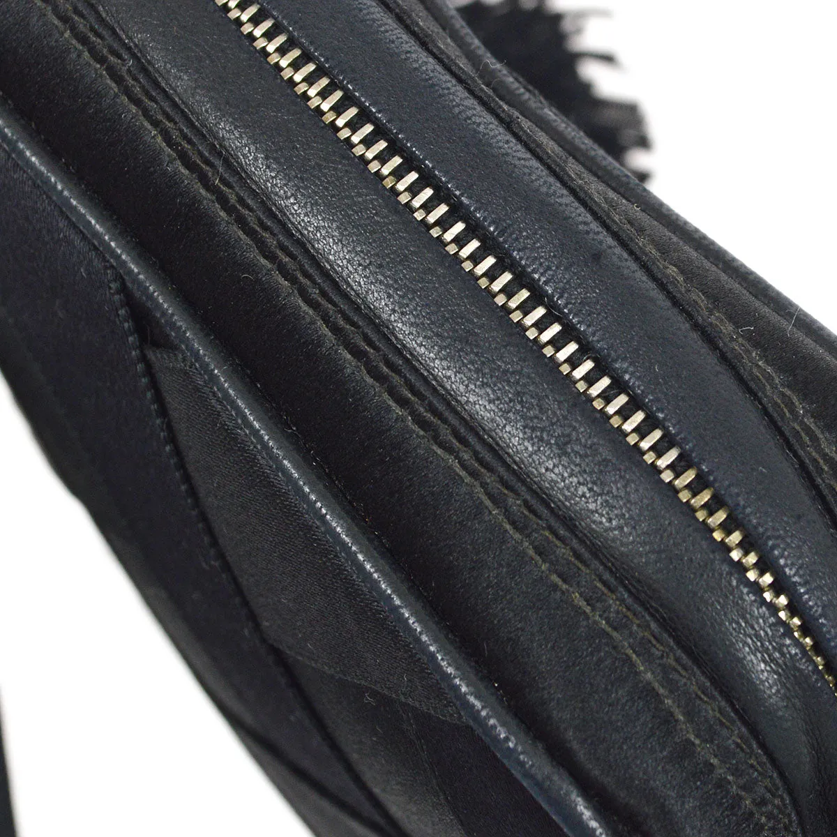 CHANEL 1991-1994 Camera Bag Mini Black satin