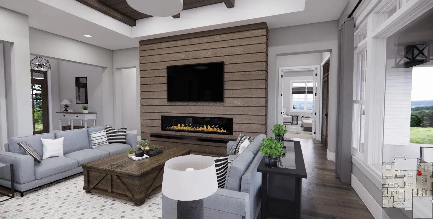 Charming 2,013 sq. ft. home plan with airy design, covered porches, and luxury details
