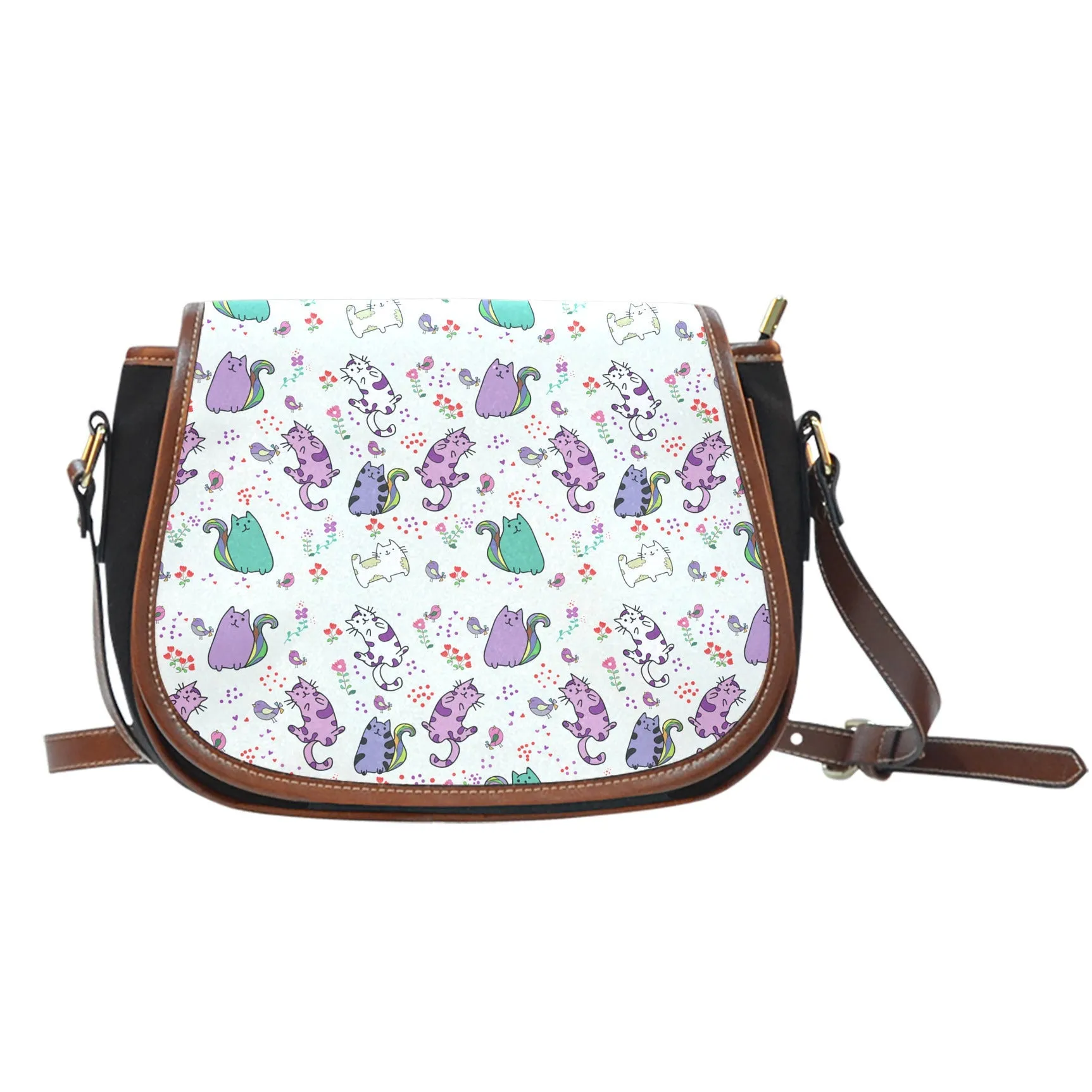 Cute Cat Saddle Bag