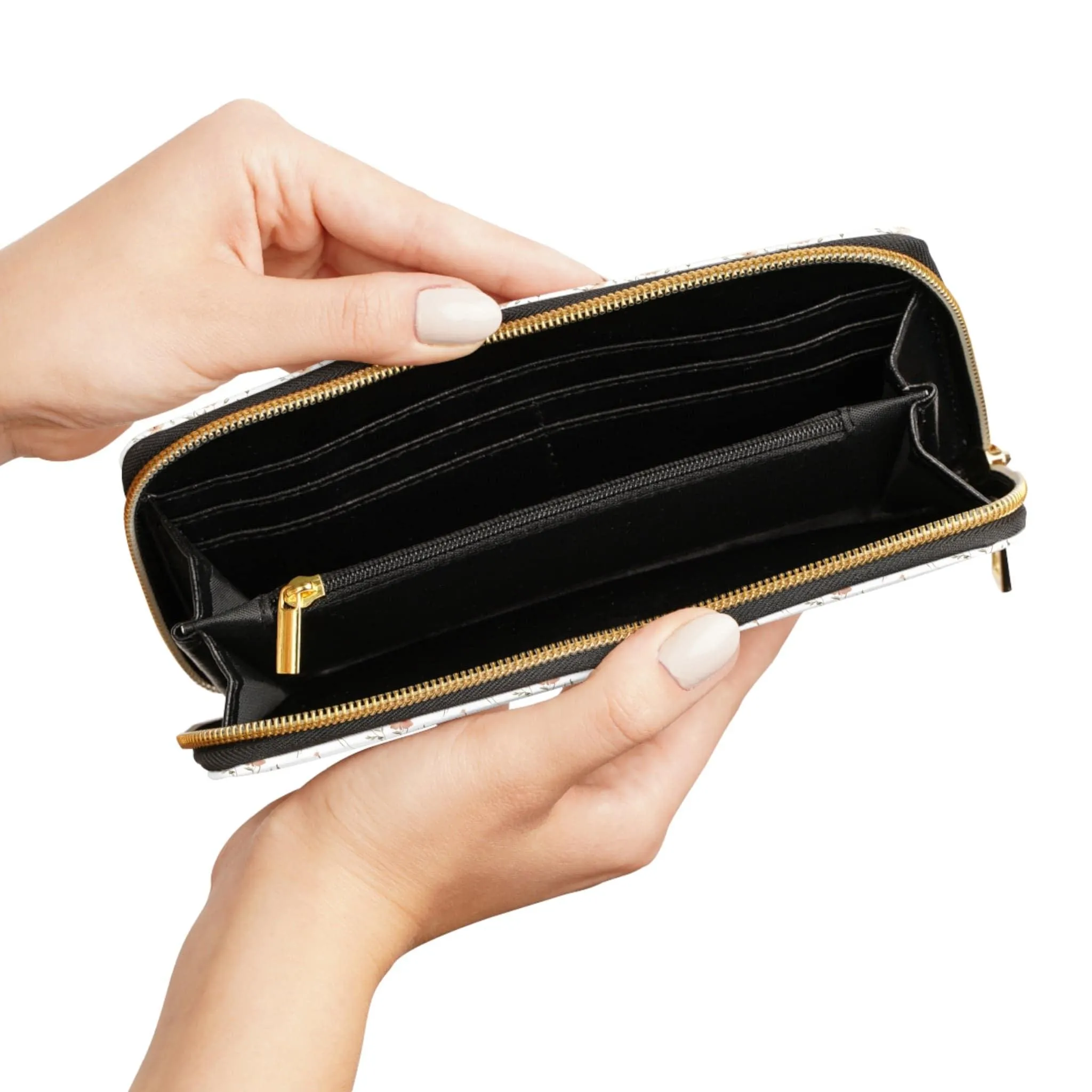 Floral Zipper Wallet