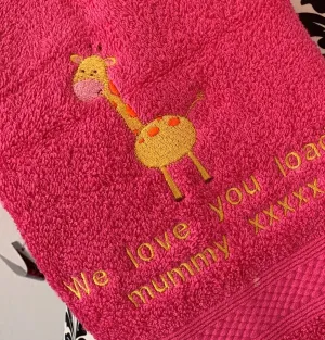 Giraffe Felt Trug - Toy Storage Trug - Personalised