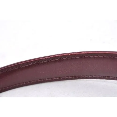 Gucci burgundy top handle Kelly bag w blue lapis clasp & wallet