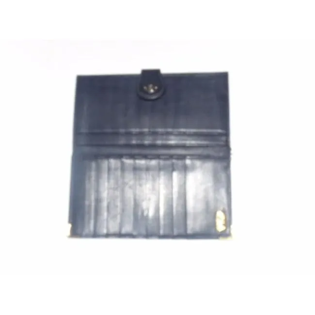 Gucci Navy Coated Canvas Leather Vintage Wallet