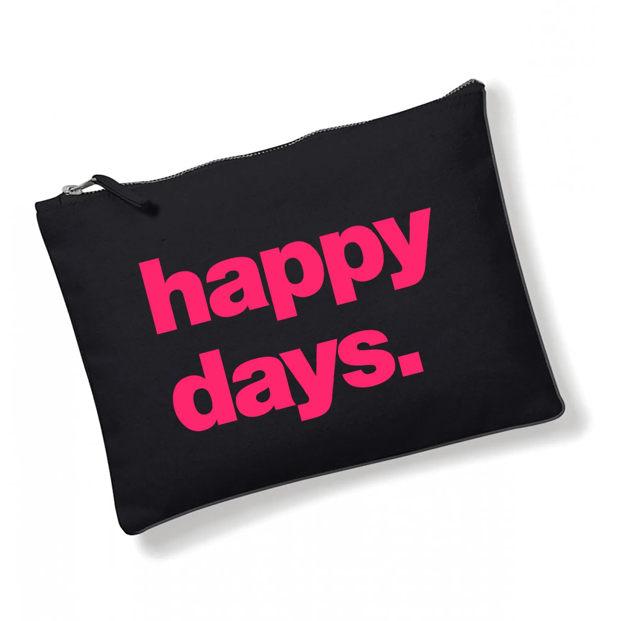 Happy Days Oversized Pouch - Black