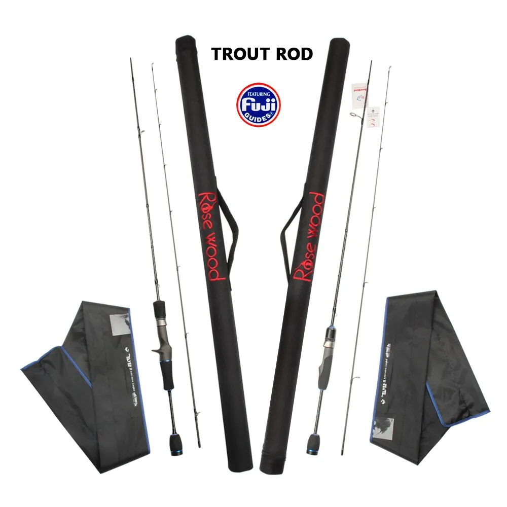 High Carbon 2019 New Ultra-Light Fast Actions Trout Rod 0.8-5g 0.5-4g Lure Weight Fuji Spin Fishing Rod Fishing Tackle