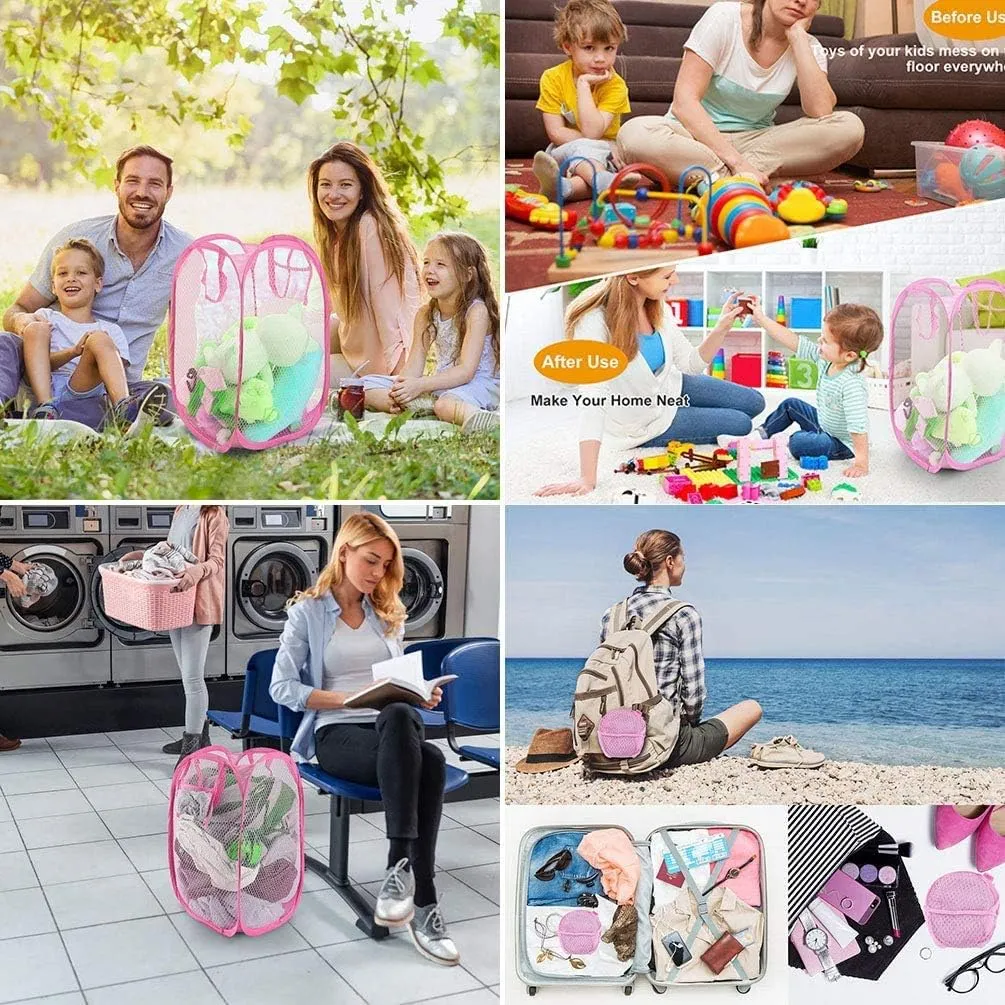 Laundry Bag Plastic Fold Away 35x35x58cm