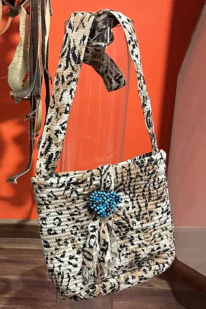 Leopard Print Quilted Bag