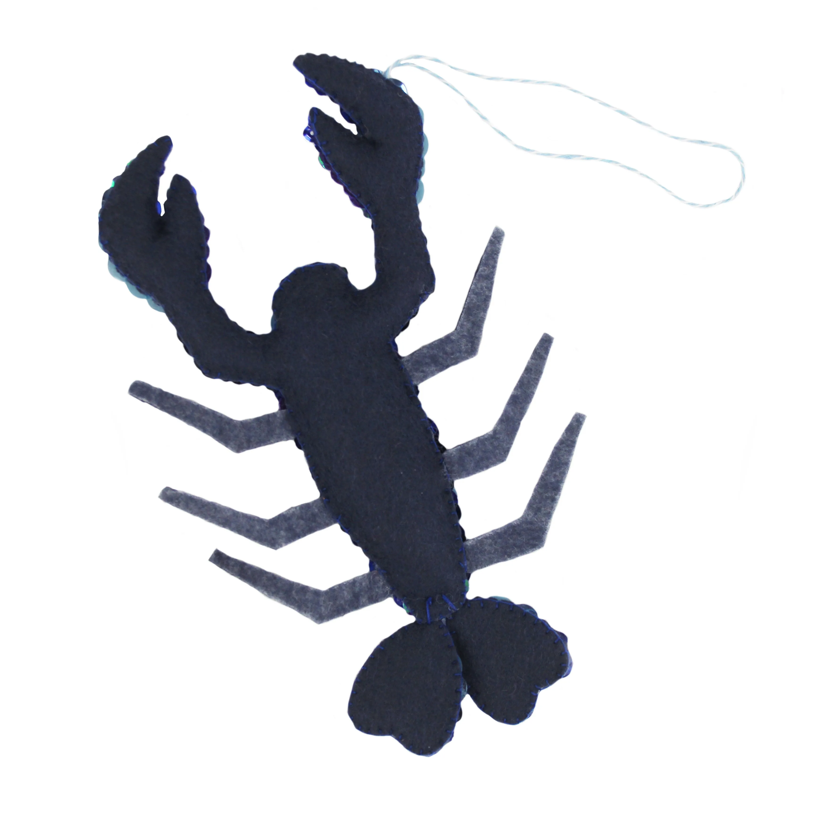 Lola The Lobster Sequin Hanging Ornament