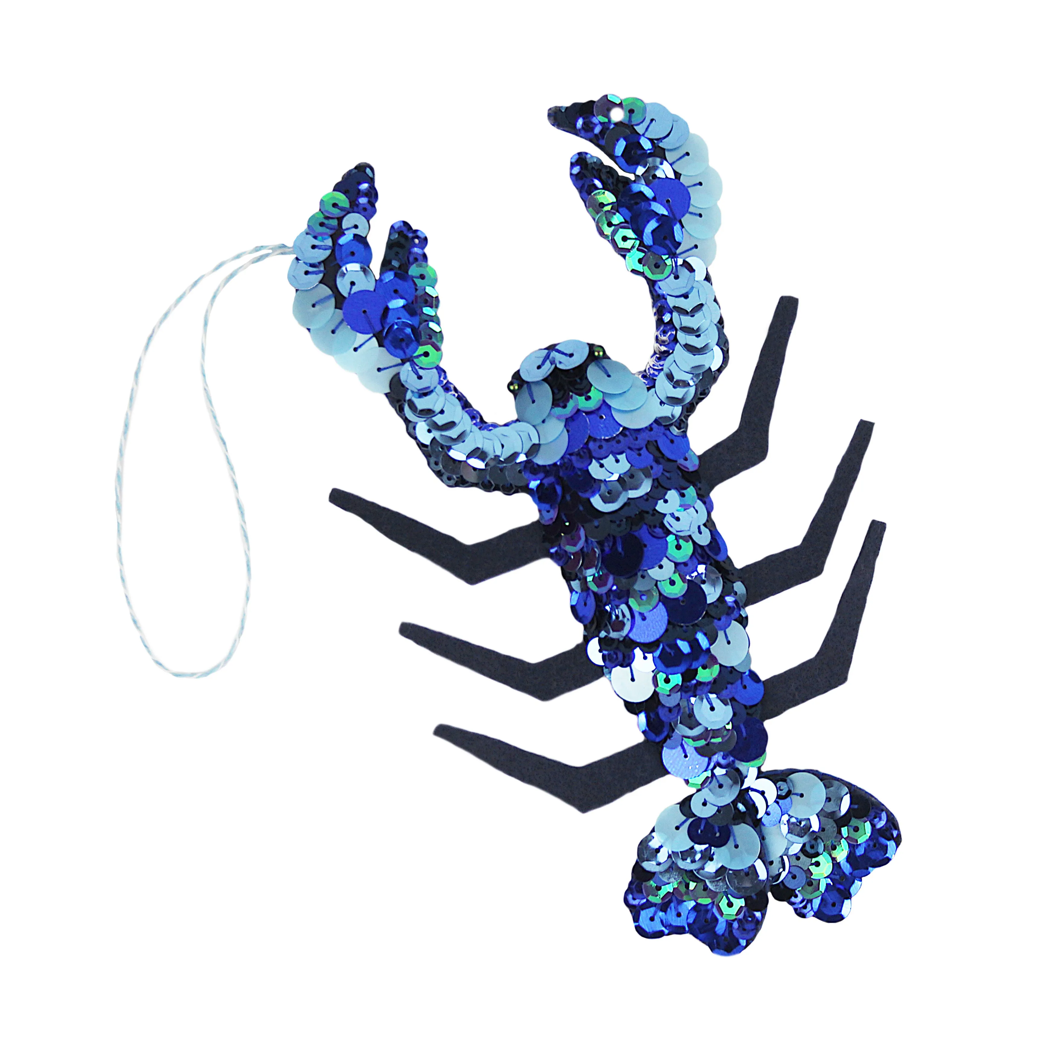 Lola The Lobster Sequin Hanging Ornament