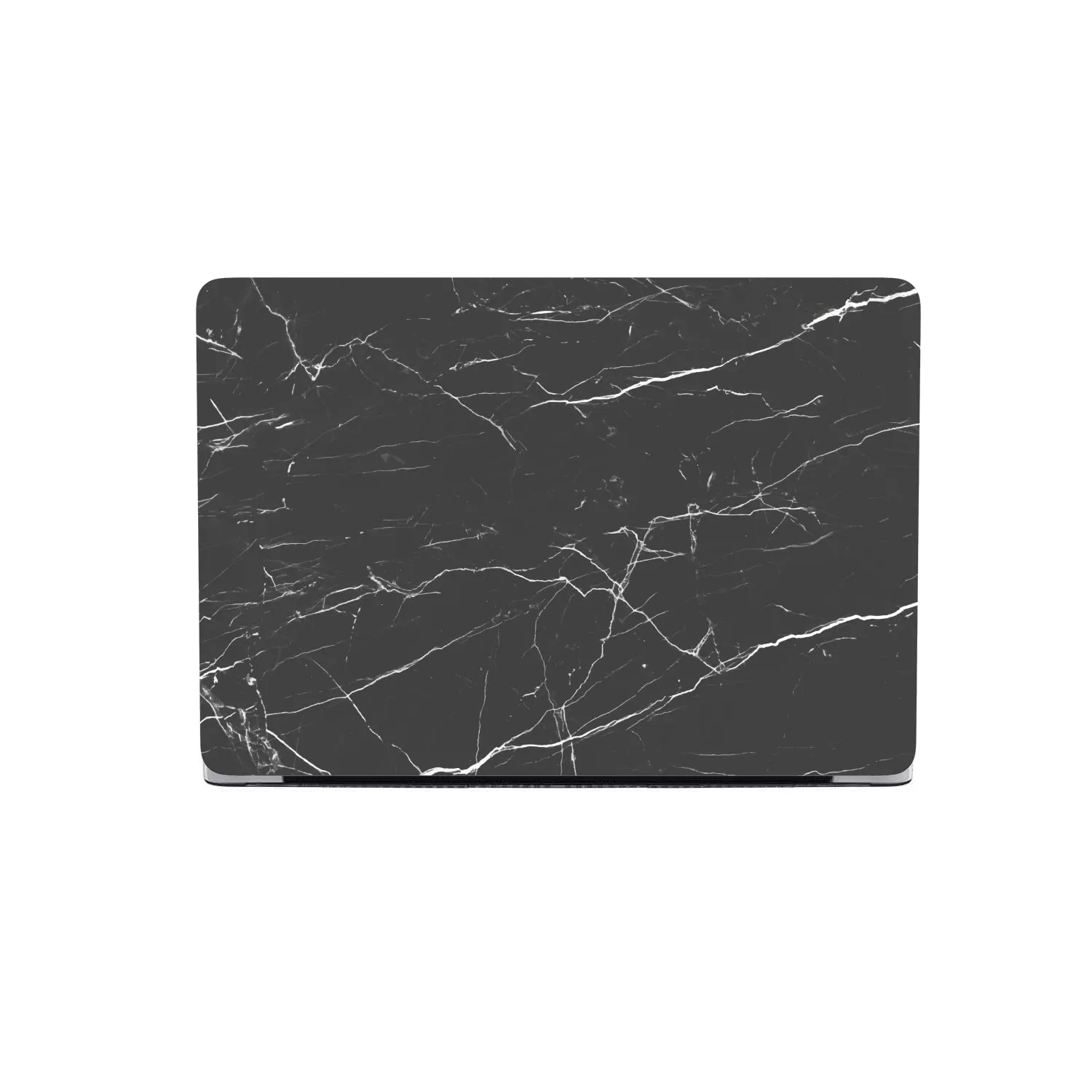 Macbook Hard Shell Case - Black Streaky Marble