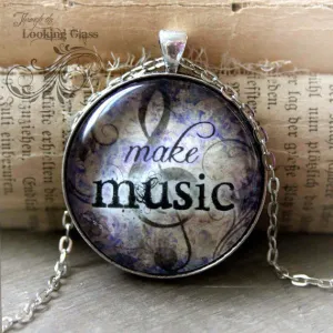 Make Music Looking Glass Pendant