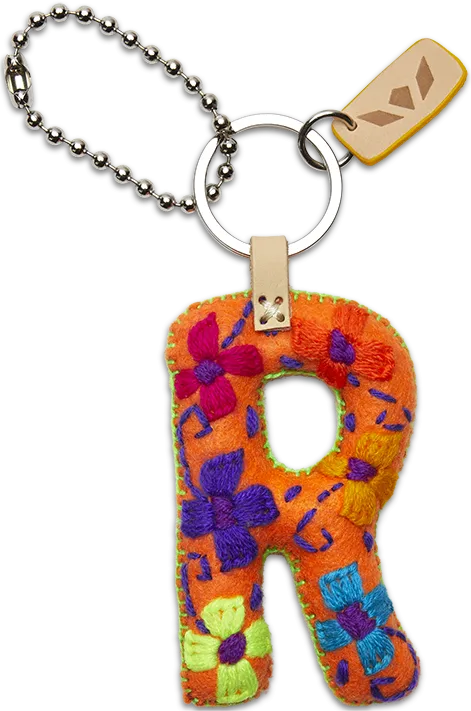 Orange Felt Alphabet Charms