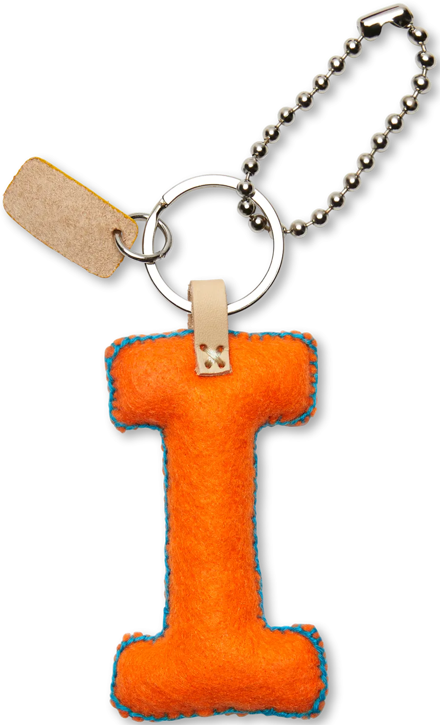 Orange Felt Alphabet Charms