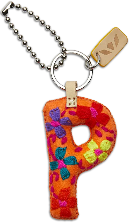 Orange Felt Alphabet Charms