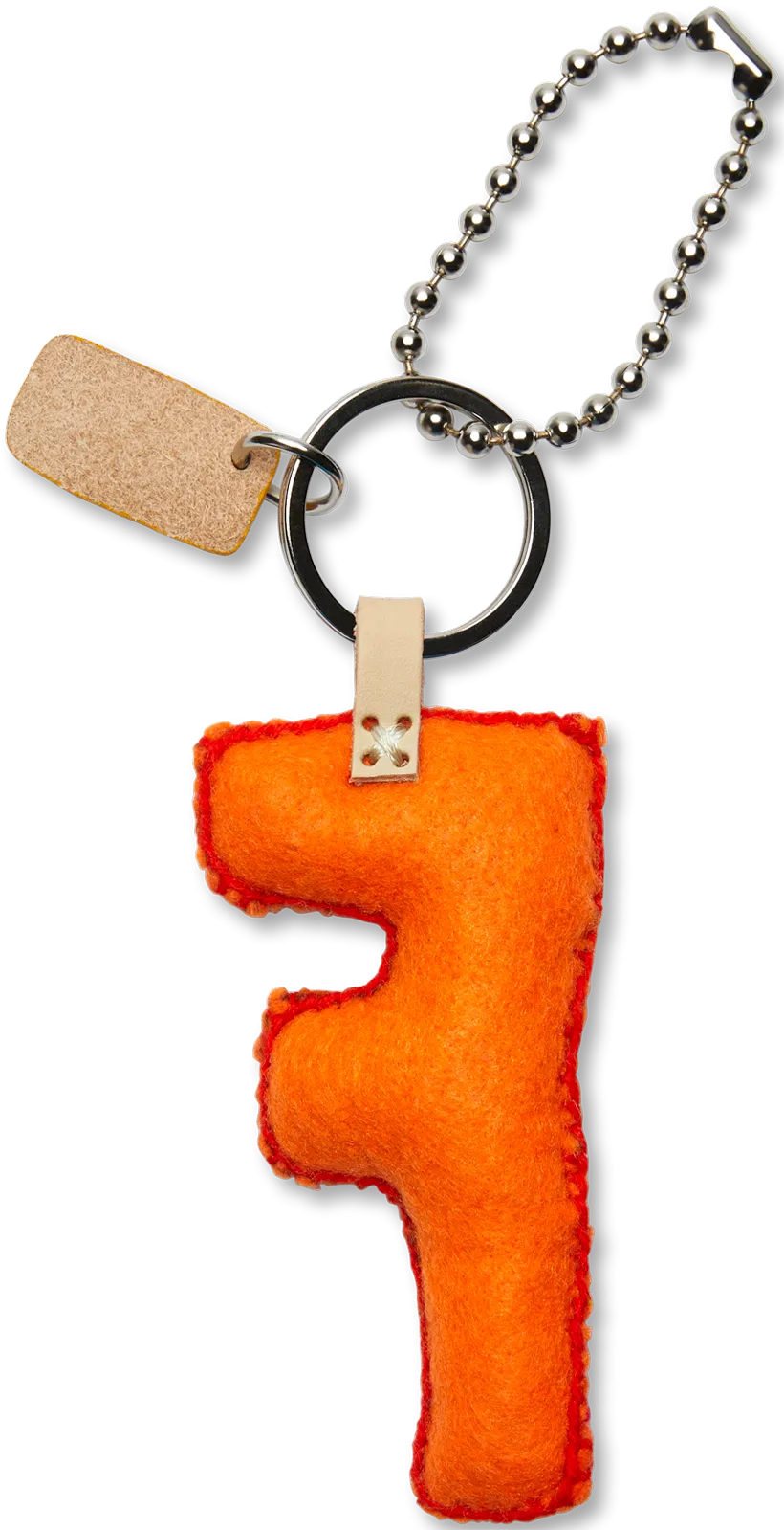 Orange Felt Alphabet Charms