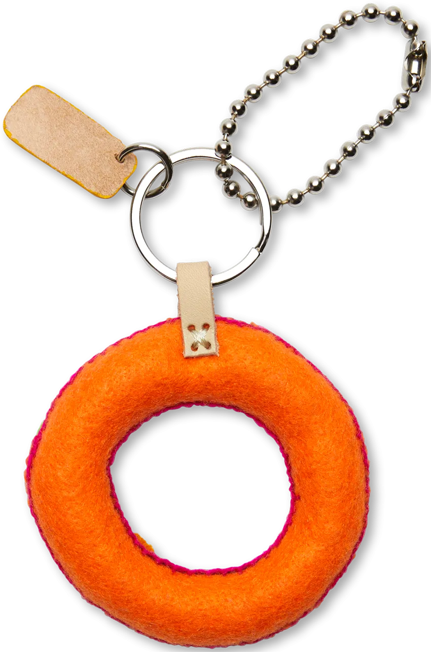 Orange Felt Alphabet Charms
