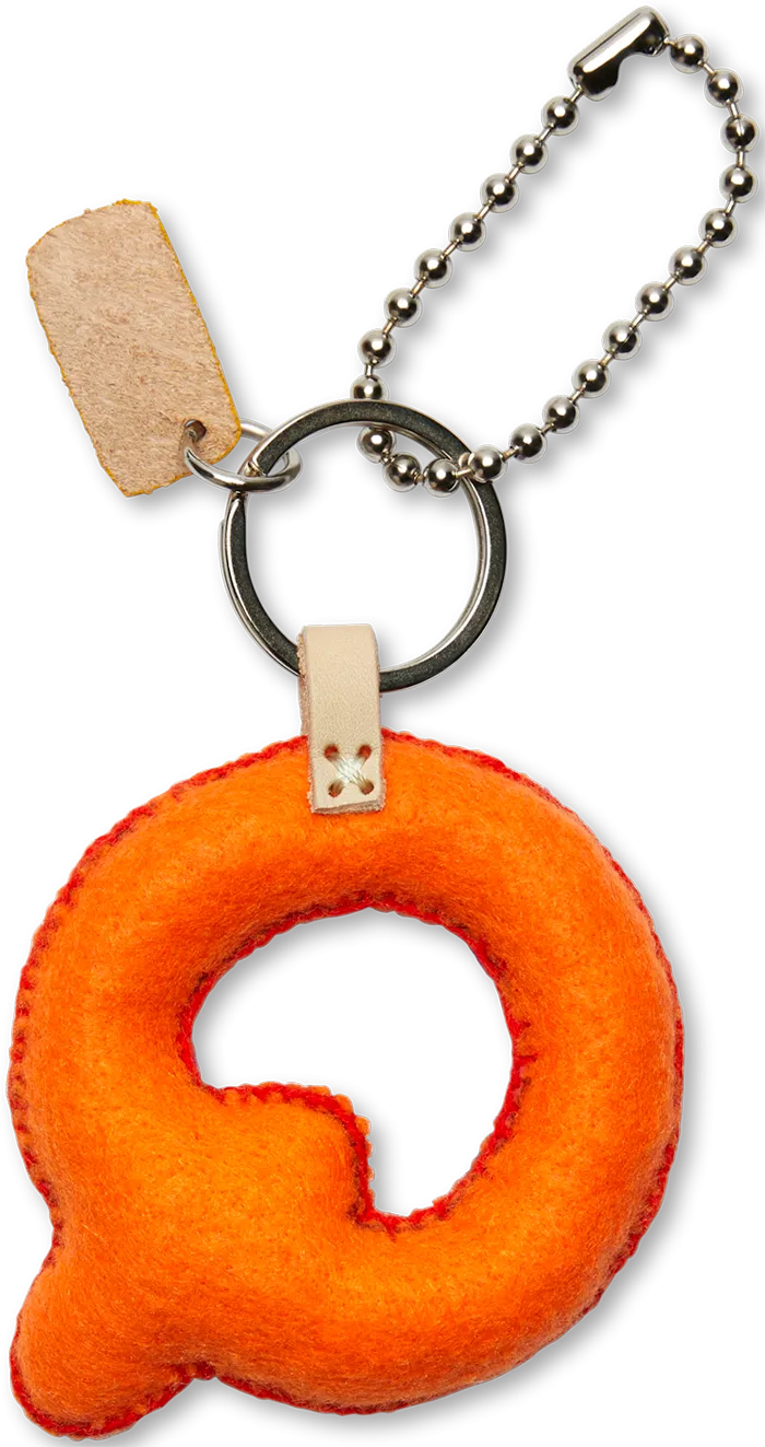 Orange Felt Alphabet Charms