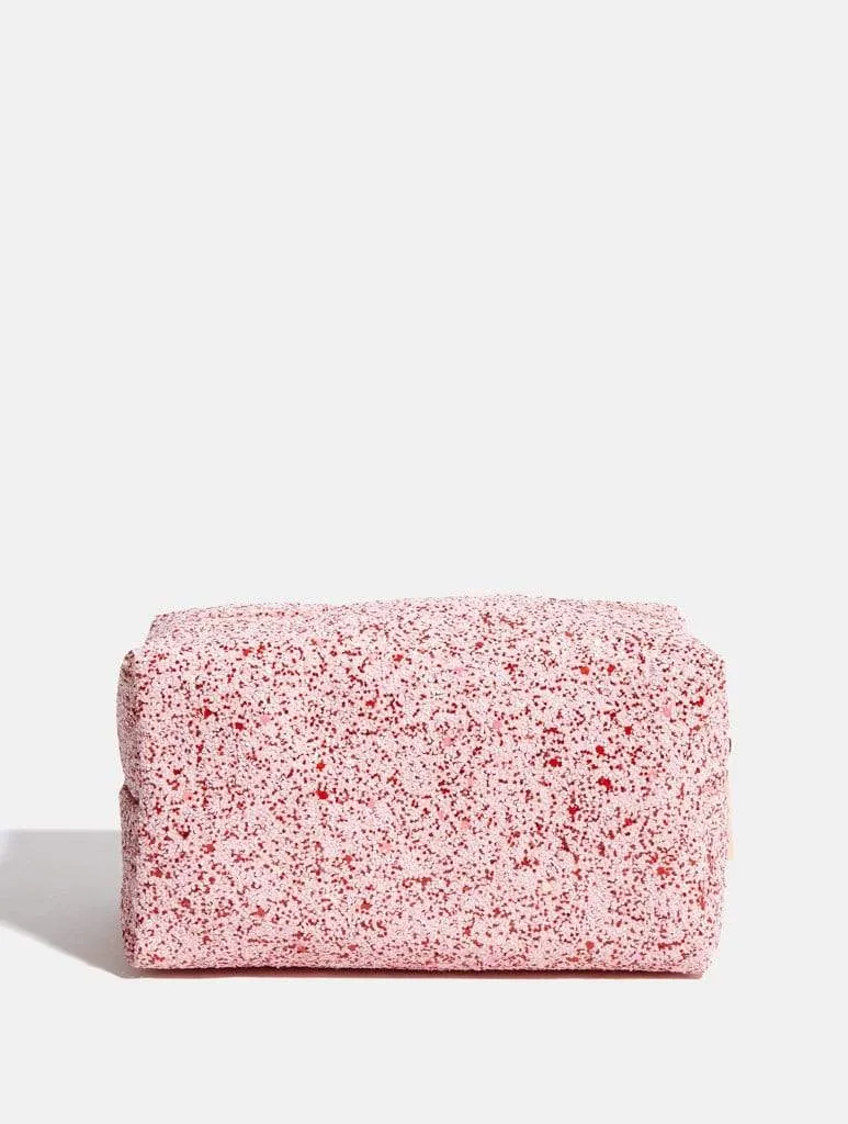 Pink Glitter Makeup Bag