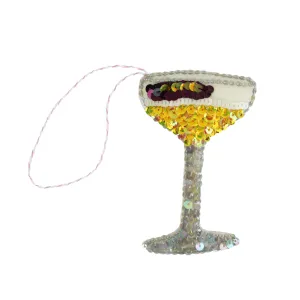 P*rn Star Martini Sequin Hanging Ornament