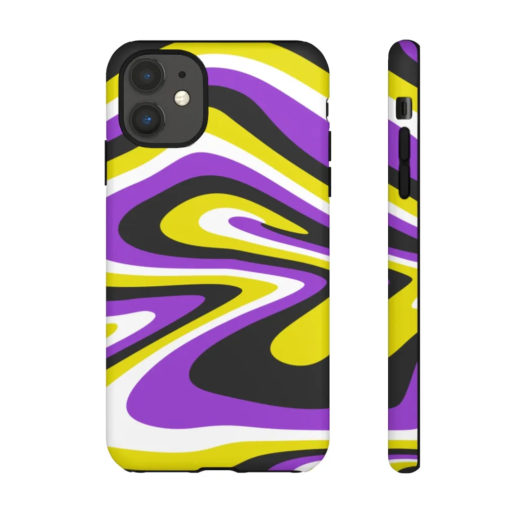 Retro non-binary Flag Phone Case for Apple & Samsung