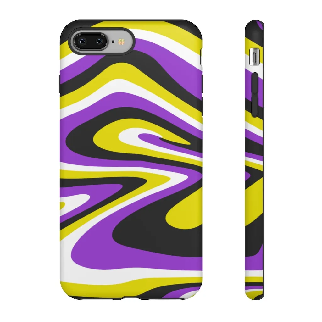 Retro non-binary Flag Phone Case for Apple & Samsung