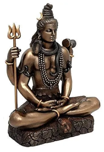 Rudram Idol Shiv Ji Brown Shiv Mahakal Shiv Shiv Ji Resin Murti Idol Shiv Ji Decorative Item Shivratri Sawaan Special Shiv Ji Home Decor Decorative Items