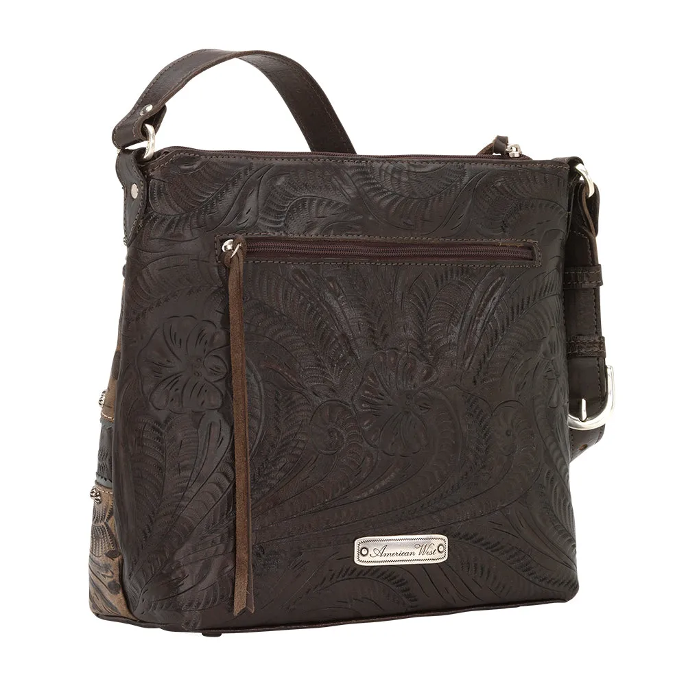 Saddle Ridge Zip Top Shoulder Bag 0170
