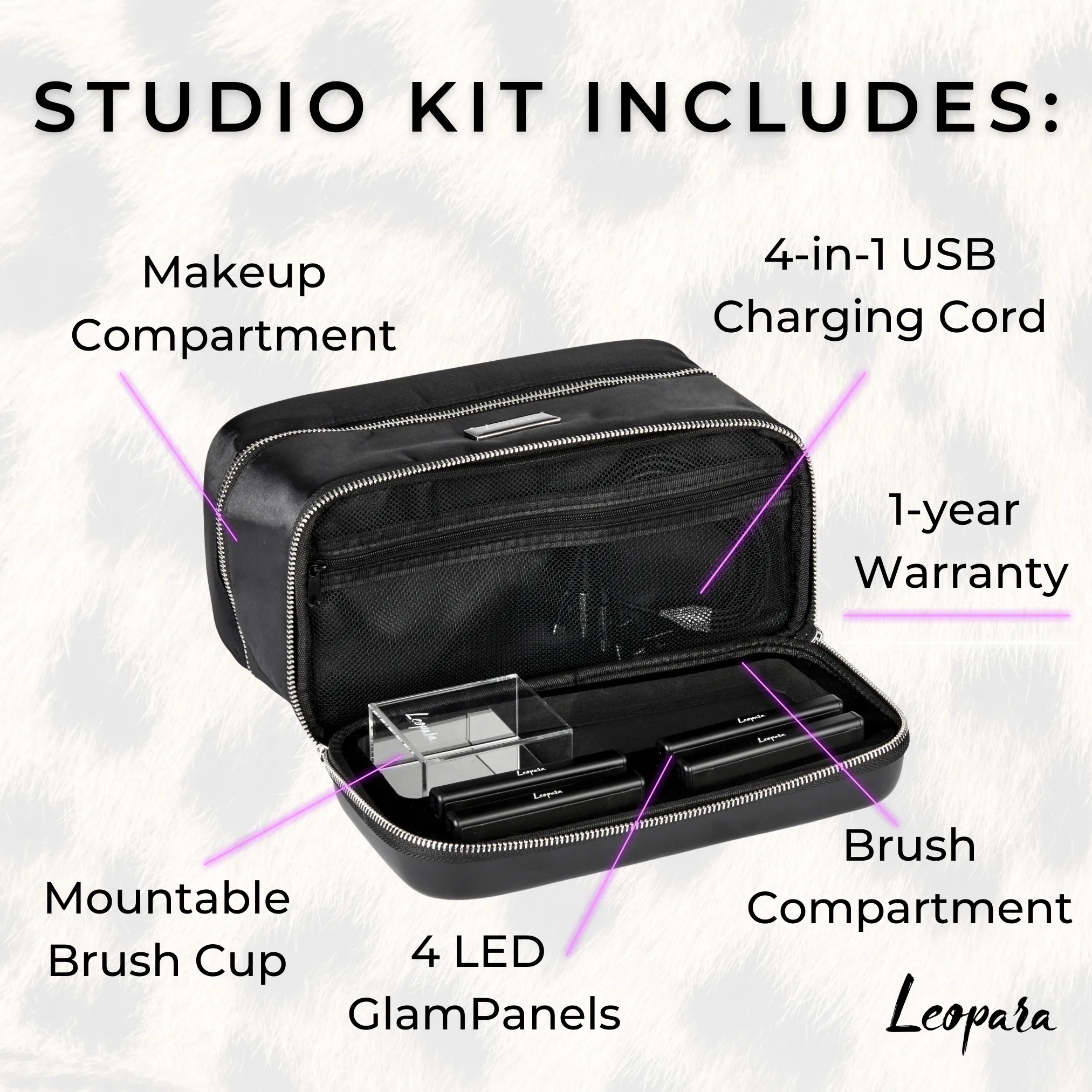 STUDIO Portable Makeup Lights   Makeup Bag