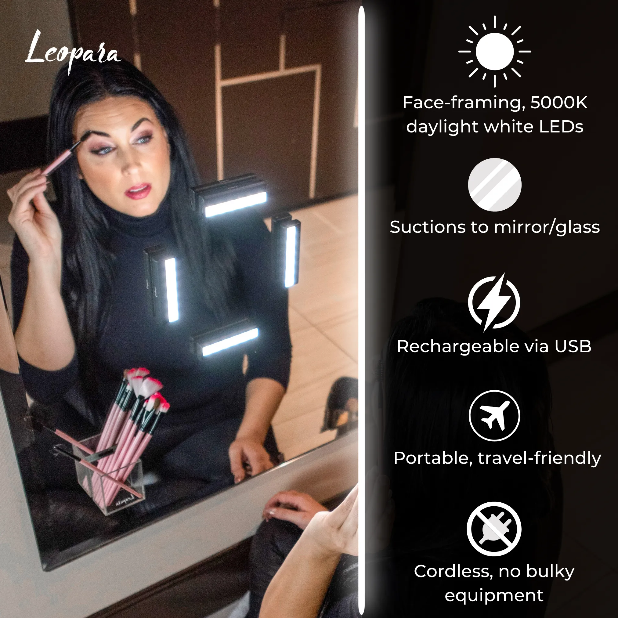 STUDIO Portable Makeup Lights   Makeup Bag