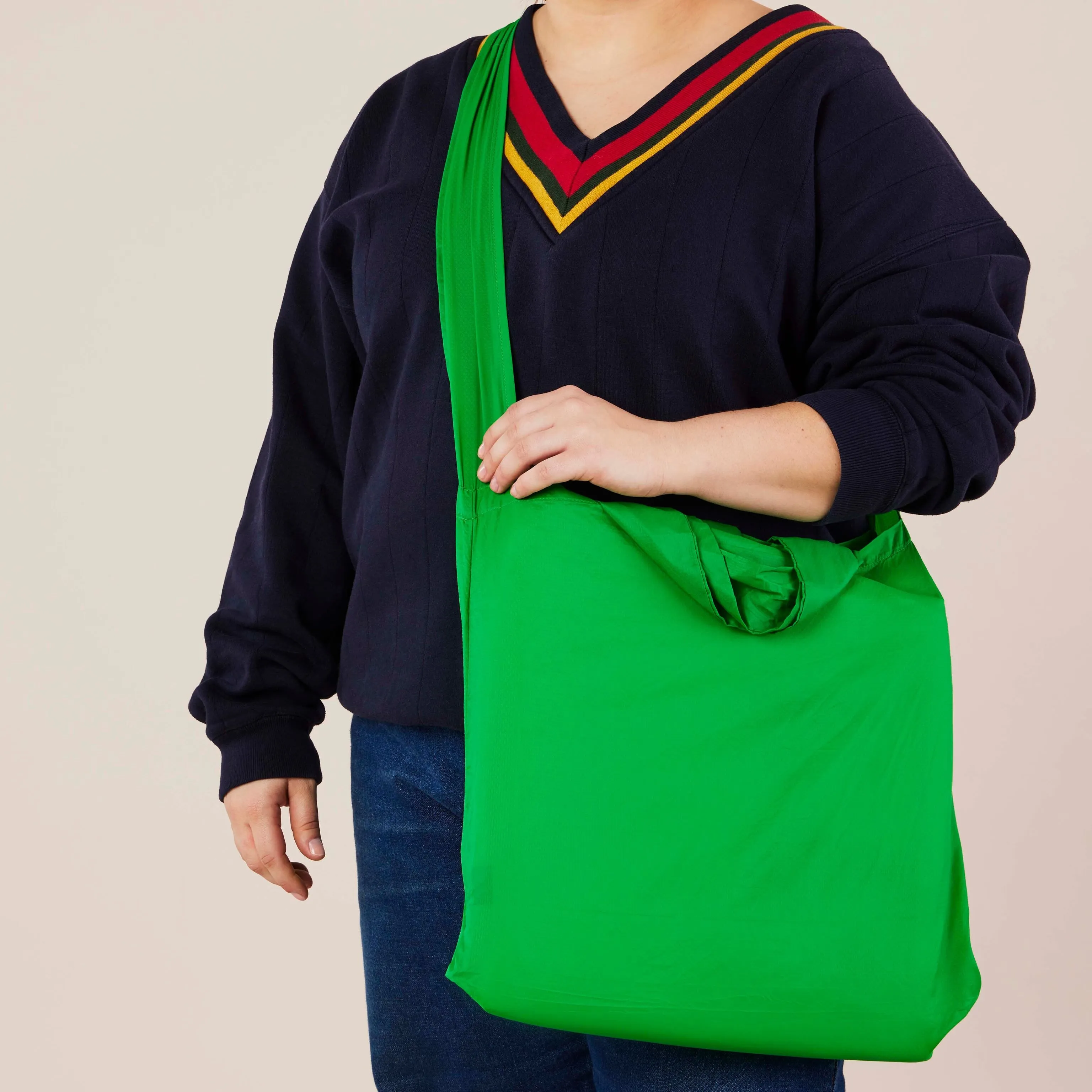 Tetra Mini Foldable Tote - Orange