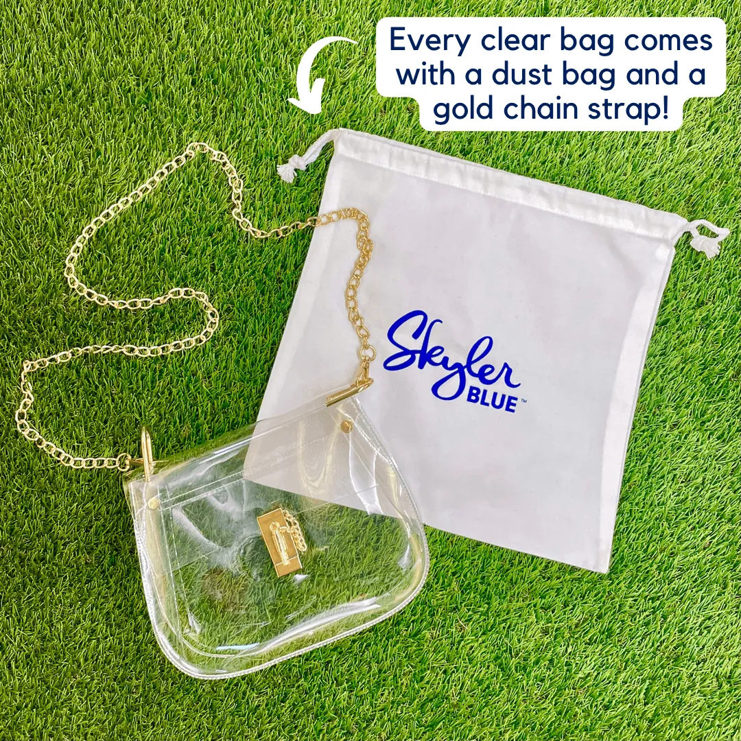 The Lucy Clear Medium Saddle Bag