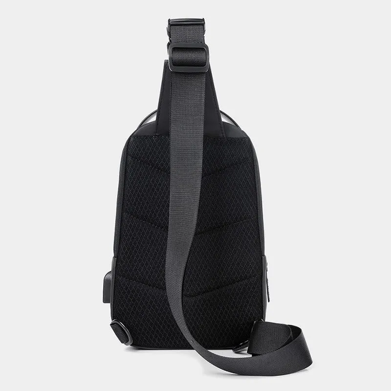 Waterproof Sling Bag Outdoor Casual Chest Bag for Hiking Cycling Traveling