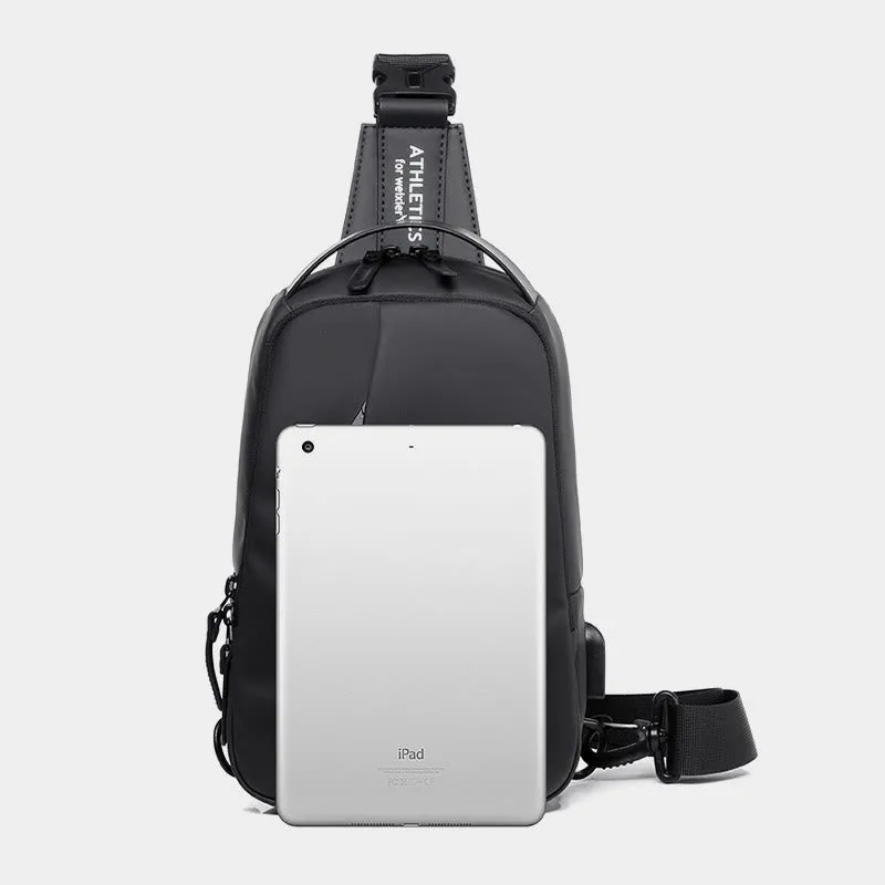 Waterproof Sling Bag Outdoor Casual Chest Bag for Hiking Cycling Traveling