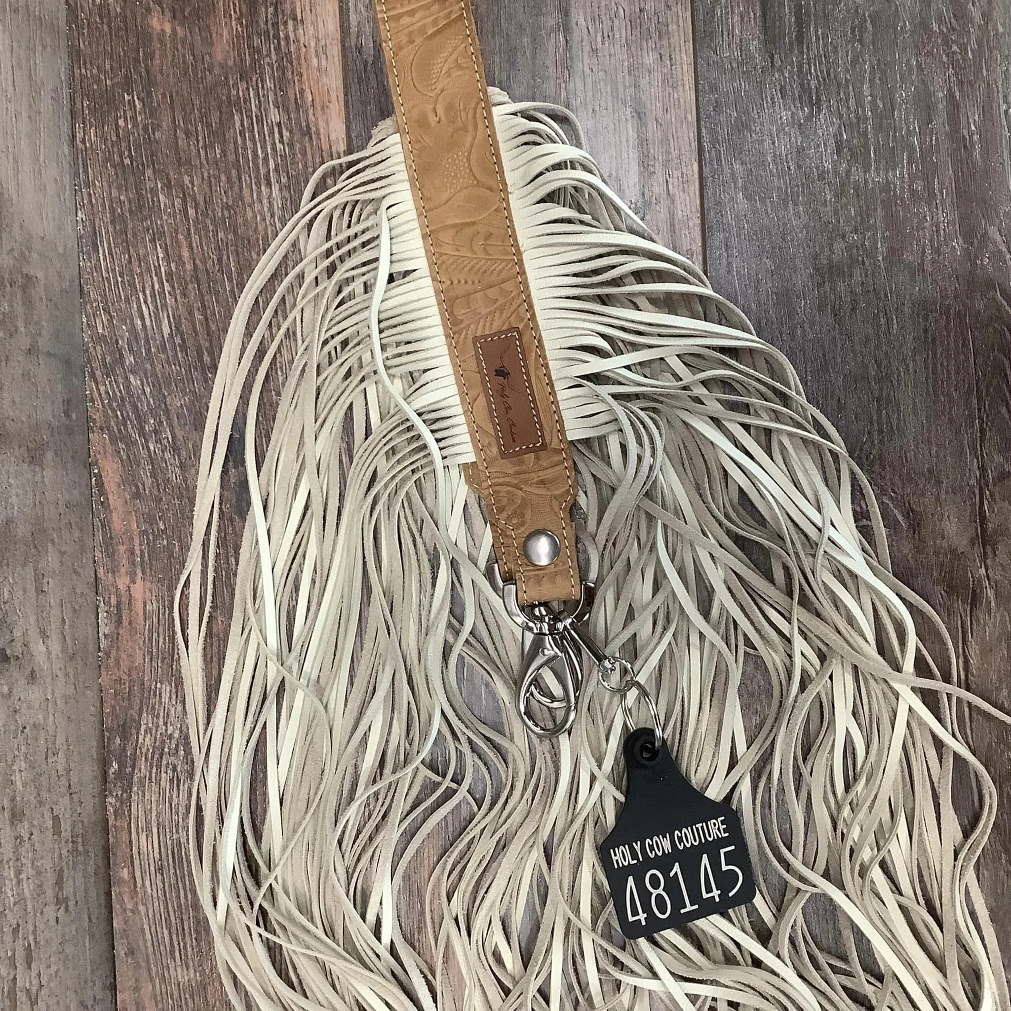 Western Mini Leather Fringe Strap 48" #48145