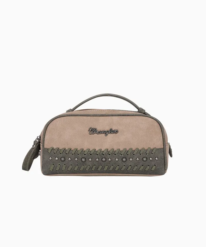 Wrangler Whipstitch Studs Western Travel Pouch